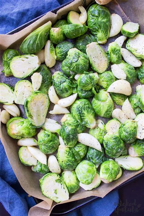 The recipe calls for a pound of brussels sprouts. Easy Oven Roasted Brussels Sprouts Recipe With Garlic ...