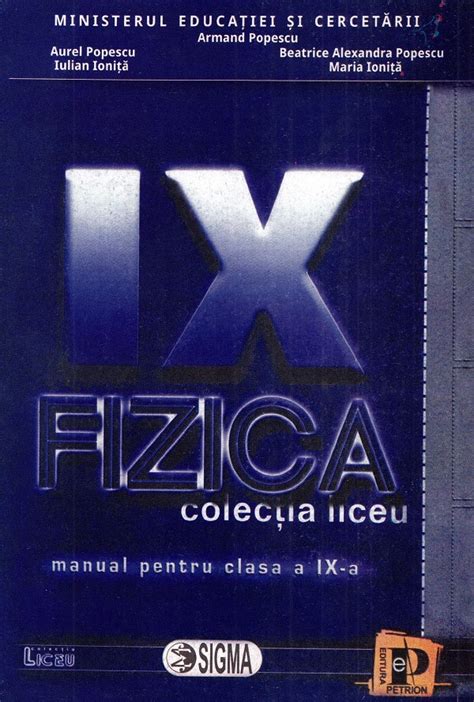 Fizica Clasa 9 Manual Armand Popescu Aurel Popescu Iulian