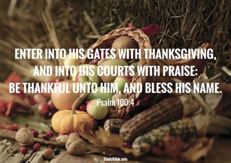 Psalm 1004 Thanksgiving Study Bible