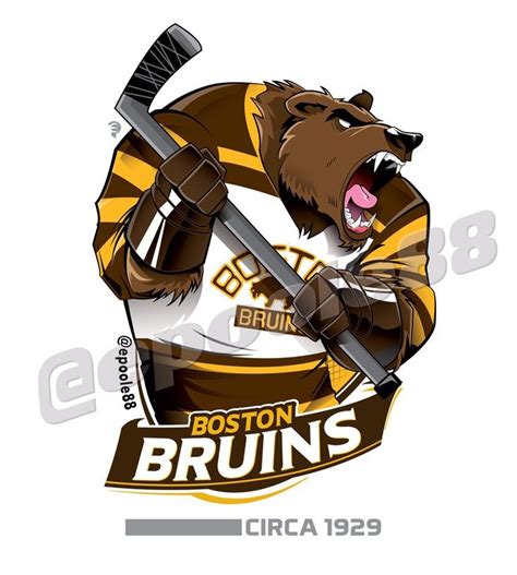 Retro Late 1920s Boston Bruins Courtesy Of That Great Cartoonist
