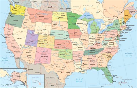 Clickable Map Of Us The Map Of United States
