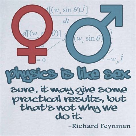 Physics Is Like Sexrichard Feynman Quotation Funny Novelty