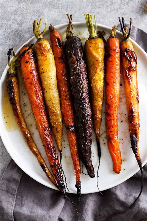 Rainbow Carrots Recipe Roasted Carrots With Maple Ginger Sauce