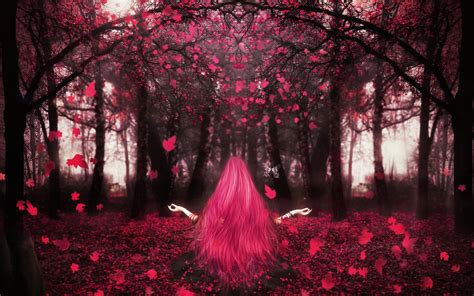 autumn in pink tone desktop wallpapers 1440x900