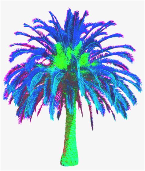 Vaporwave Palm Tree