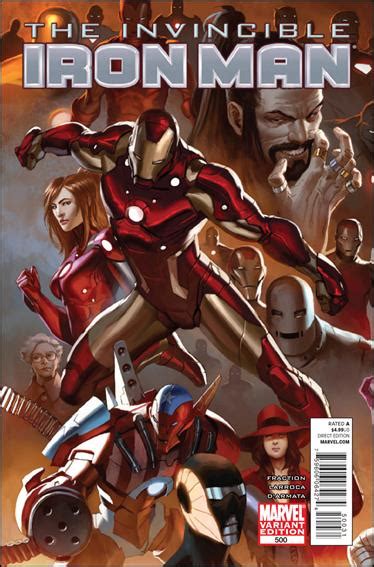 Invincible Iron Man 500 D Mar 2011 Comic Book By Marvel