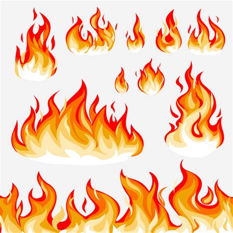 Fire Svg Flame Svg Silhouette Bundle Svg Cut File Ph