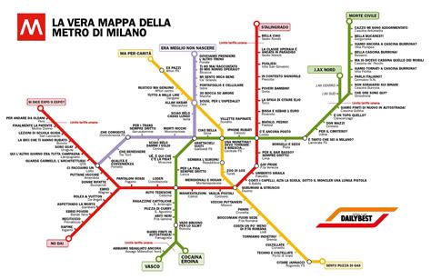 Stampa Mappa Metropolitana Milano