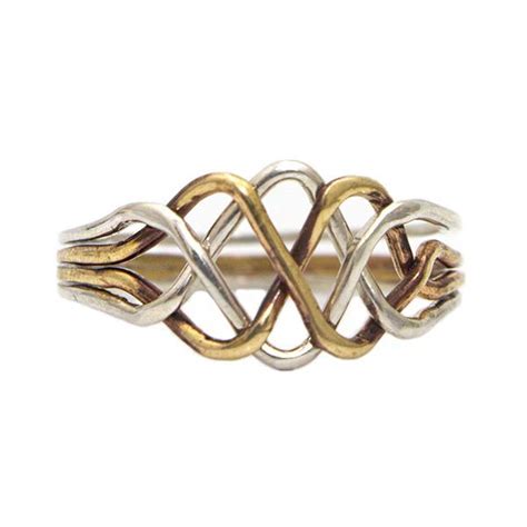 There are 1014 sterling silver puzzle ring for sale on etsy, and they cost $37.05 on average. 925k Sterling Silver and Bronze 4 Band Turkish Princess ...