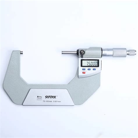 75 100mm 0001mm Ip65 Electrical Micrometer 50 75mm Portable Digital