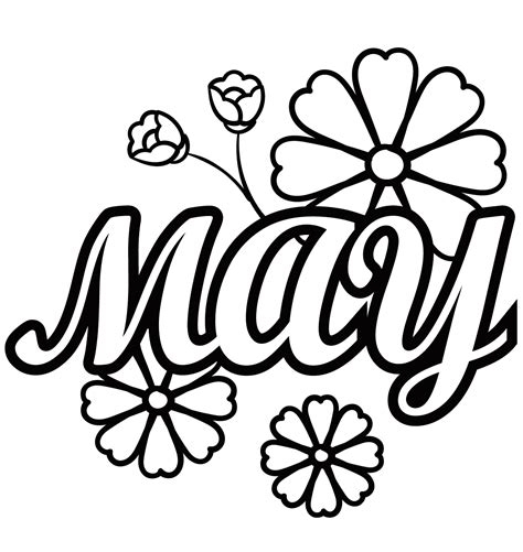 Printable Coloring Pages For May