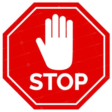Stop Sign Hand Octagon Hd Image Graphicscrate