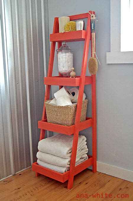 The interior features four adjustable glass shelves and a mirrored back wall. 25+ Best DIY Bathroom Shelf Ideas and Designs for 2017