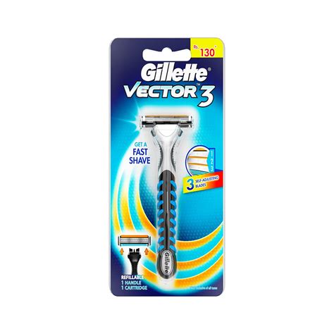 Gillette Vector 3 Manual Shaving Razor Health And Personal Care