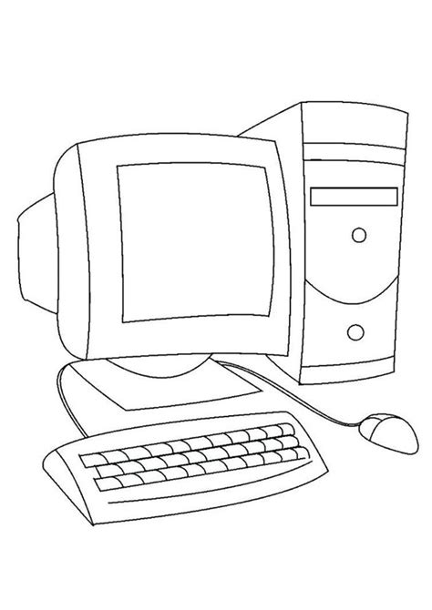 Coloring Pages Computer Coloring Page For Kids