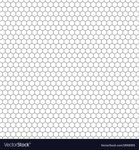 Hexagon Seamless Texture Hexagonal Grid Royalty Free Vector