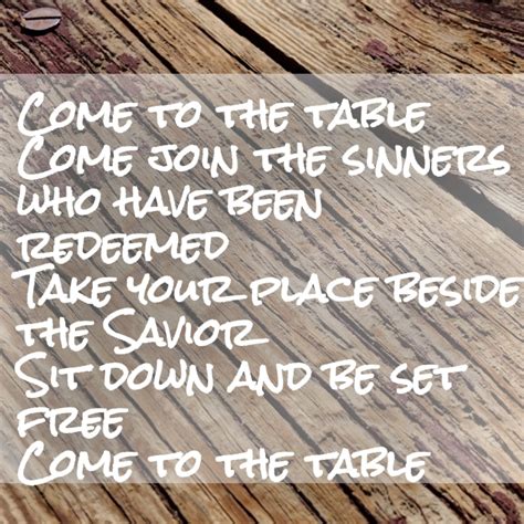Come To The Table Christians Read