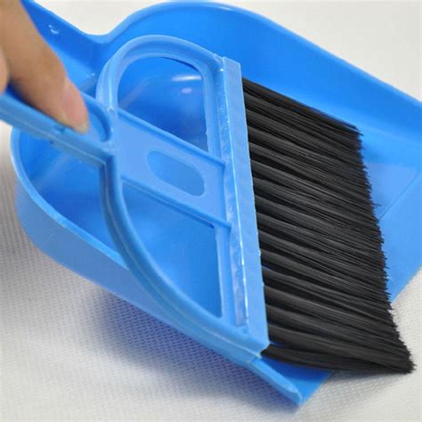 Mini Hand Computer Keyboard Cleaning Whisk Brush Broom Dustpan Set For