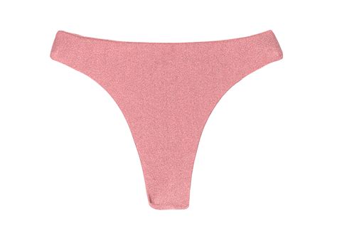 Bikini Bottoms Iridescent Pink Thong Bikini Bottom Bottom Callas Fio