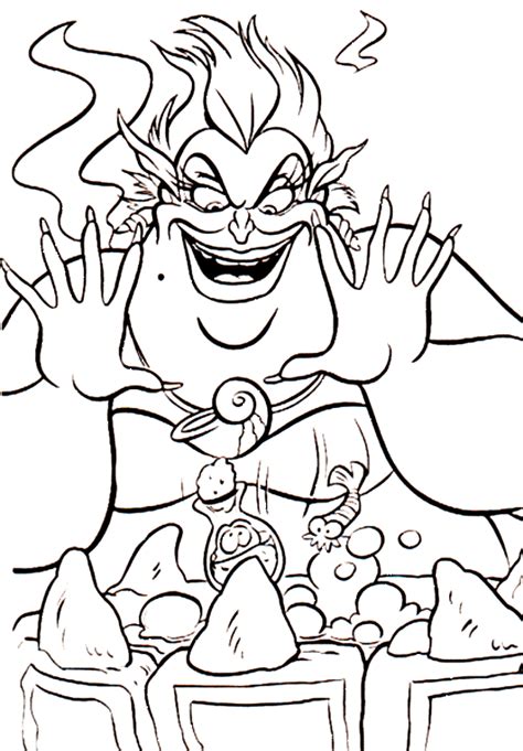 Coloringhome.com try and sketch some of these luau , bank robber , boxes , tourist , family , ramp , pyramid , bulldozer , clothes pin , campers , view more ideas please wait, the page is loading. Ursula Coloring Pages - Coloring Home