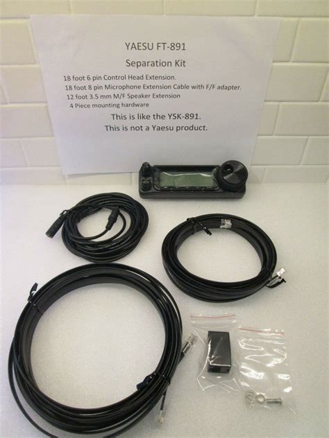 Yaesu Ft 891 Separation Replacement Kit For Ysk 891 Speaker Mic W