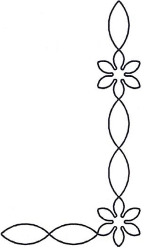Quilt Stencil Starflower Chain Border & Corner By Estes, Laura  Hand