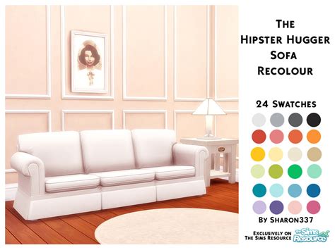The Sims Resource The Hipster Hugger Sofa Recolour