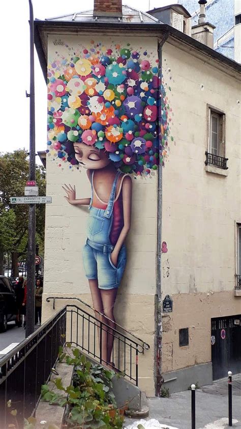 Mural Art By French Street Artist Vinie Graffiti In Paris France