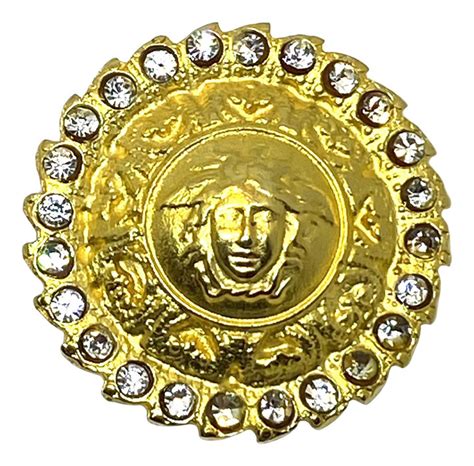 Versace Medusa Gold Metal Pins And Brooches Shopstyle Womens Fashion