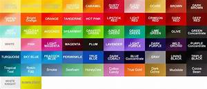 Colors Chart Coloring Info