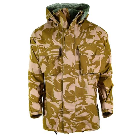 Genuine British Army Combat Jacket Desert Camo Mvp Goretex Waterproof