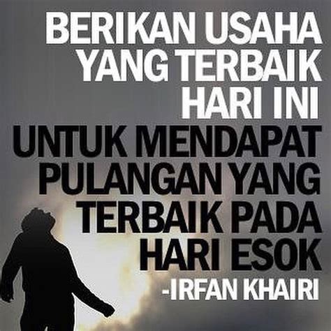 Orang yang berjaya adalah orang yang bekerja dan bermula dari bawah bakat tidak boleh dibeli dengan kerjaya, kerjaya juga tidak boleh membeli bakat. "Orang yang berjaya dalam hidup adalah orang yang nampak t ...