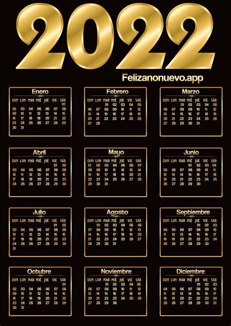 Calendarios 2022 Personalizados