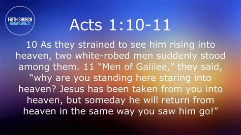 Acts 110 11 Devotional Youtube