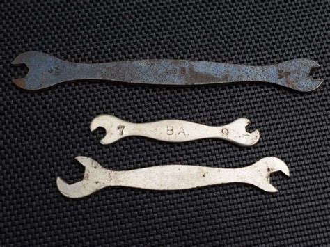 36 A Group Of 7 Vintage Motorcycle Spanners Terrys Spanners World
