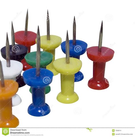 Colourful Pins Stock Photo Image Of Group Board Products 7359014
