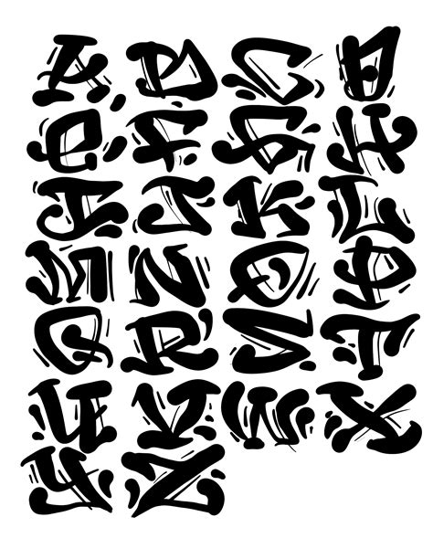 Graffiti Letters Alphabet For Beginners