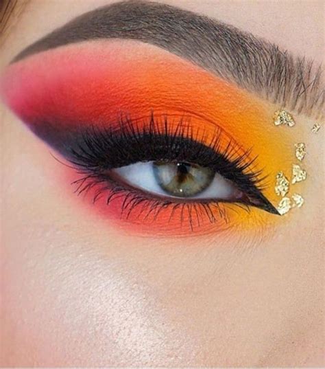 Eye Makeup Looks Eye Shadow Colours Yellow Red And Orange