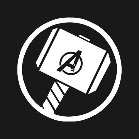 Thors Hammer Decal Thor Decal Avengers Symbol Logo Etsy Singapore