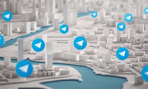 Telegram Icon Social Media Icon White Paper Plane On Blue Background