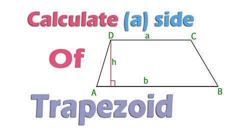 How To Calculate A Side Of Trapezoid Youtube