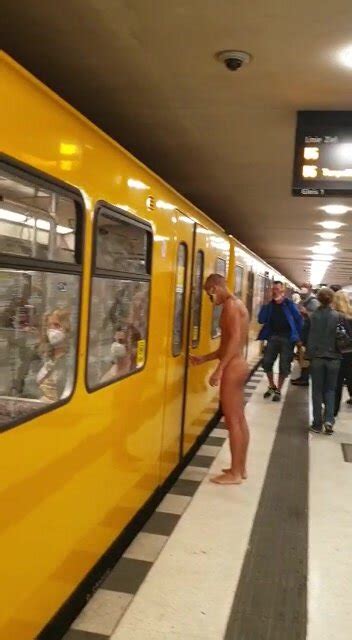 Naked In The Subway Of Berlin Thisvid Com