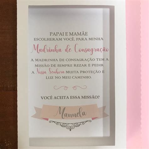 Padrinhos De Consagração Convite