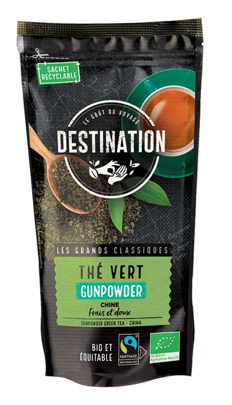 Thé Vert Gunpowder Bio Equitable Vrac Destination Bio