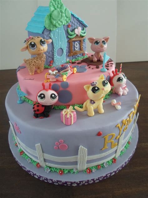Littlest Pet Shop Cake All Made Of Fondant Everything Is Edible