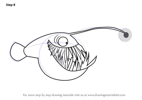 How To Draw Anglerfish From Stoked Stoked Step By Step