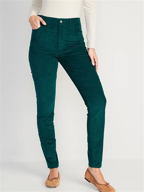 High Waisted Rockstar Super Skinny Corduroy Pants For Women Old Navy