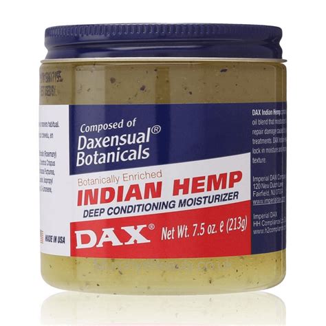 Dax Indian Hemp Deep Conditioning Moisturizer 75 Oz Cc Hair And Beauty