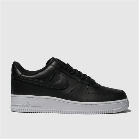 Nike Black And White Air Force 1 07 Trainers Trainerspotter