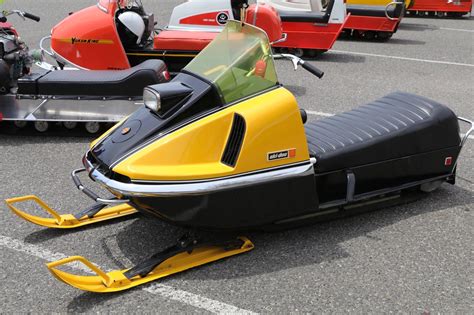 Oldmotodude Vintage Ski Doo Snowmobile On Display At The 2019 Cool